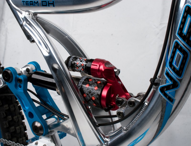 Norco Team DH - Rear Shock, mounting hardwear, and rear link.