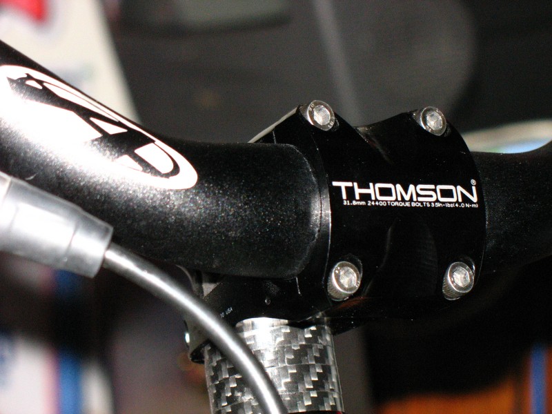 answer protaper 2" x 31.8 and
Thomson elite X4 50mm x 31.8.
Epic!