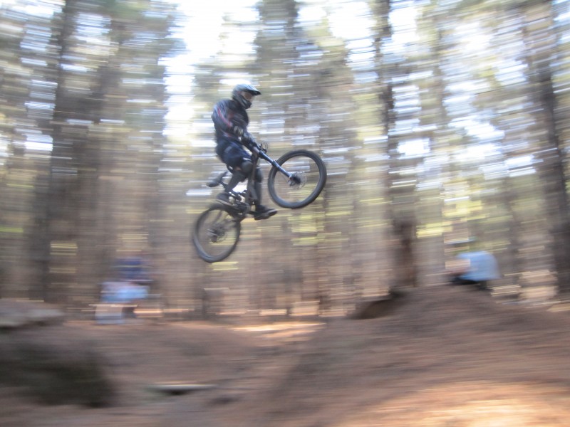 Me doing the gully jump in lower majura.