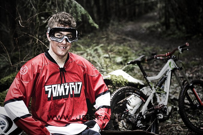 Andrew Mitchell, Canada's two time national champion ripping up the trails.