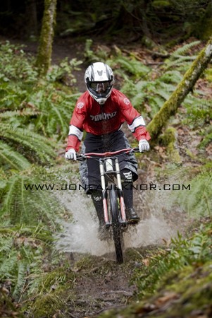 Andrew Mitchell, Canada's two time national champion ripping up the trails.
