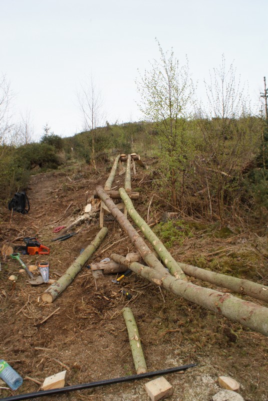 14th April- Join between wooden run-in and roadgap stringers.