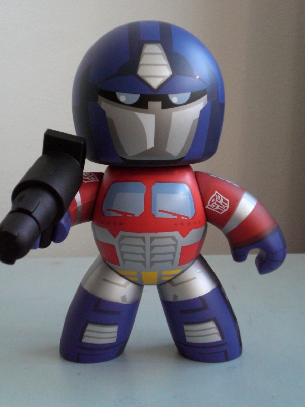 Mighty Muggs of Optimus Prime.