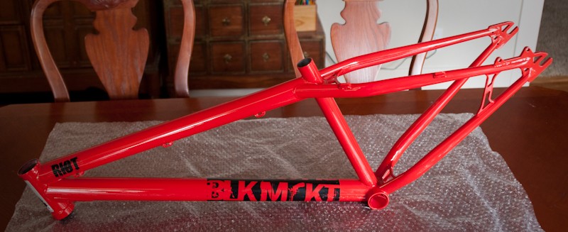 2009 Black Market Riot frame in red. Brand new, got it at more or less half off.