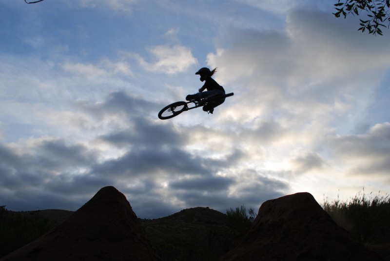 Just having a little session on my DH bike lol. I'm working on some combination of whip/flat tables, good or no?