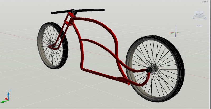 3d-model from the newest bike I'm planning on to make. 20mm hubs front and rear. It's not the best model, but it gives some idea what the bike is gonna be looking like.