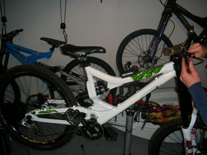 Jimmys new  DH bike