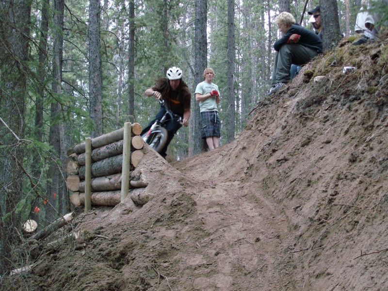 IMBA trail session May 2009
Jay Hoots testing the new line