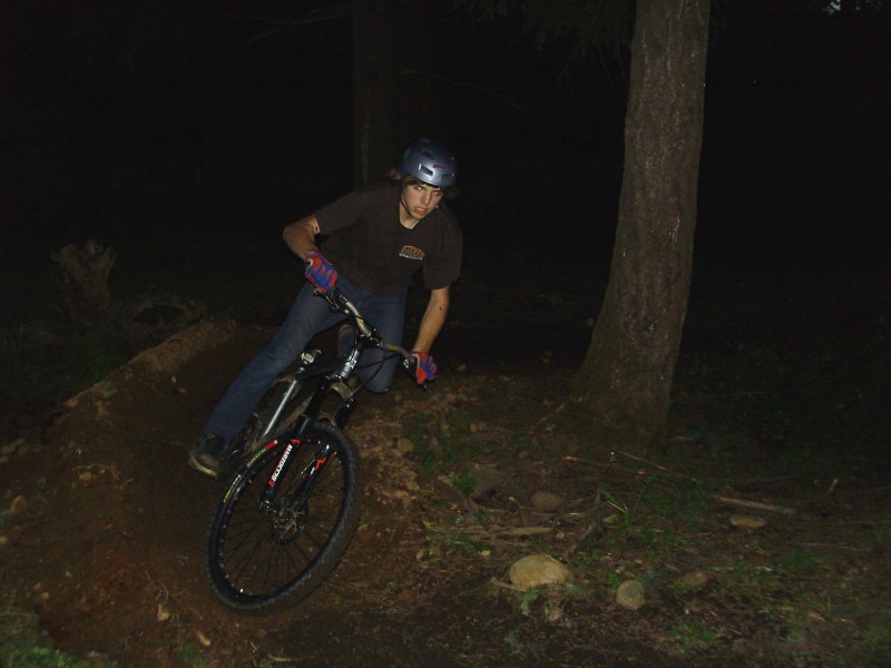me riding my new trail