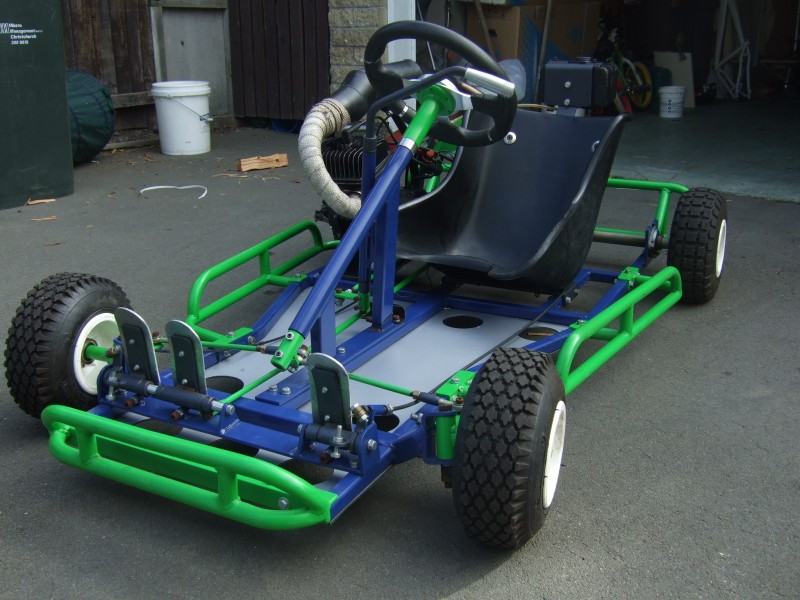 Home made Grass Kart 125cc 2stroke and powdercoated