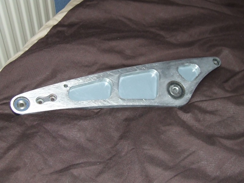 New Swingarm Color Scheme - Polished with Camo CNC cut-outs