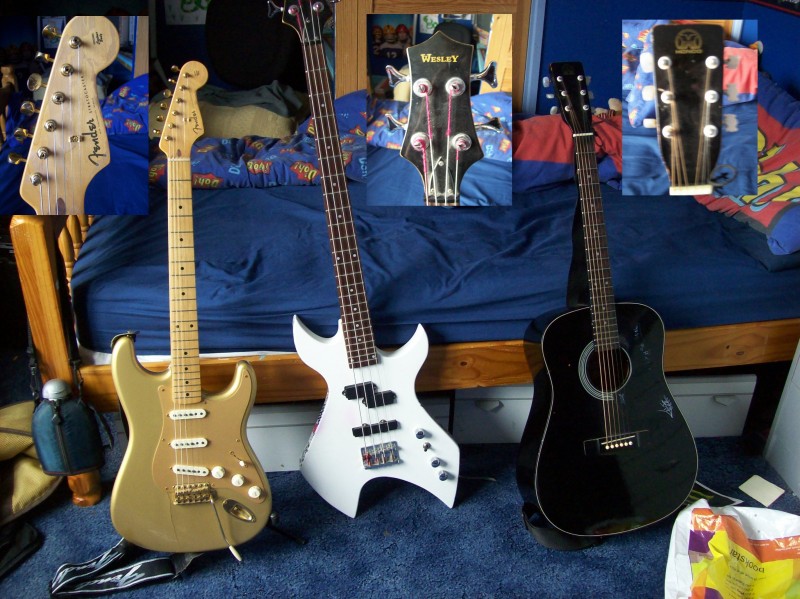 3 of my guitars (my favourite ones)