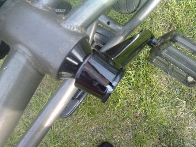 Stupid cranks snapped doing a dipped 360