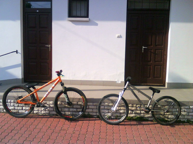 my Polar with my friend's fork and Imi's P.Street with my fork