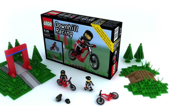 Lego Specialized dh racing kit .
Sam Hill and Brendan Fairclough