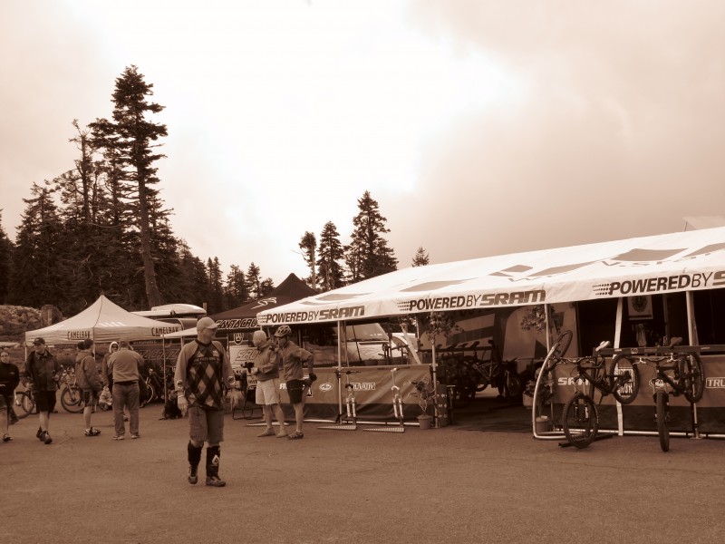 The pit area at the top of mount ashland.