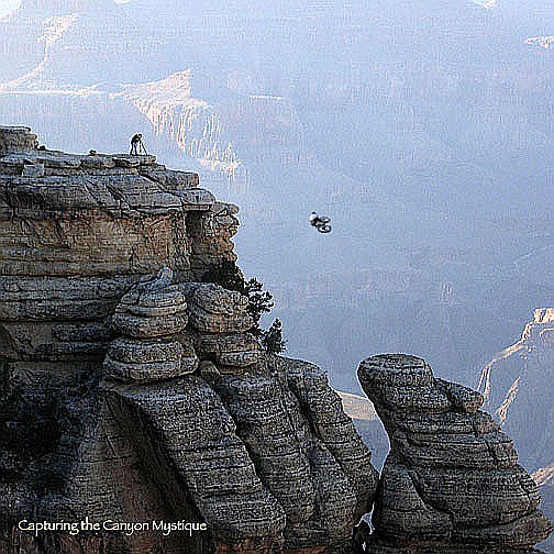 guy throws an INSANE 360 table off the grand canyon!!!!  landing is not in the picture..