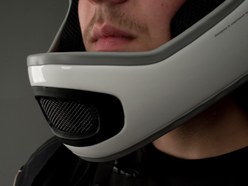 POC Cortex DH Helmet - grill detail on mouth piece.