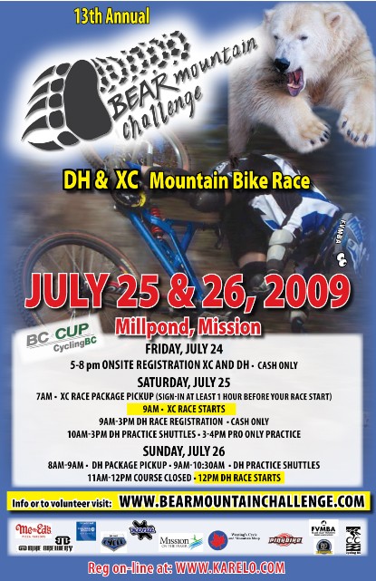 Bear Mtn. Race poster.
