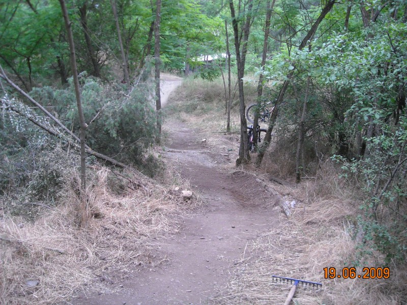 a piece of the new trail