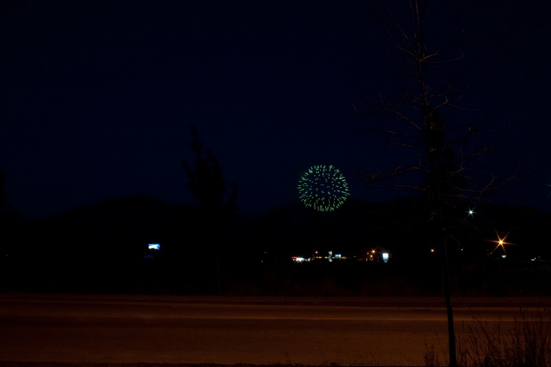 Time Lapse of fireworks.