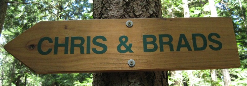 Chris and Brad's sign.