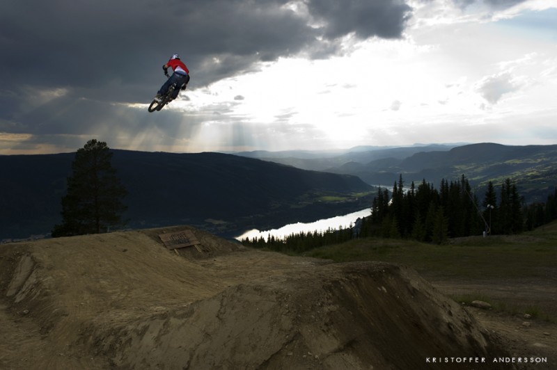 One big Freeride Jump!
Pic by Kristoffer Andersson
more on 
http://www.timopritzel.com/