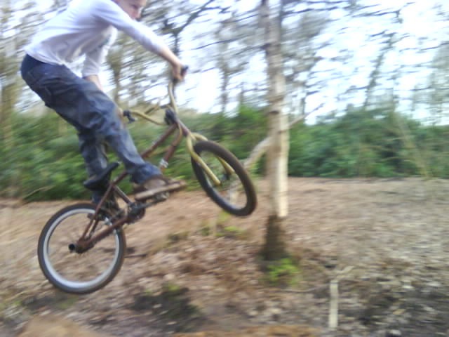 Just down at teh local trails bringing the bars back after an x up