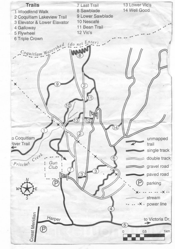 None at Burke Mountain Trail Map in Port Coquitlam, British Columbia ...