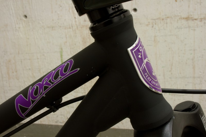 2010 Norco 250 - decal detail and paint.