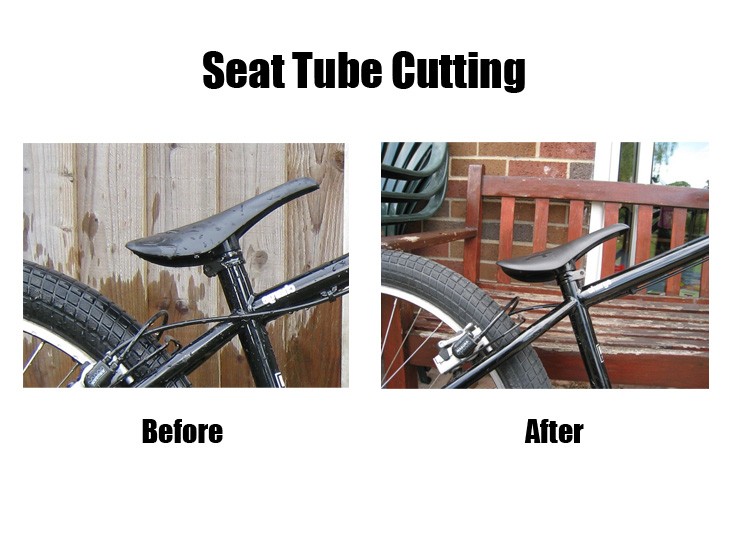 cutting bike seat tube