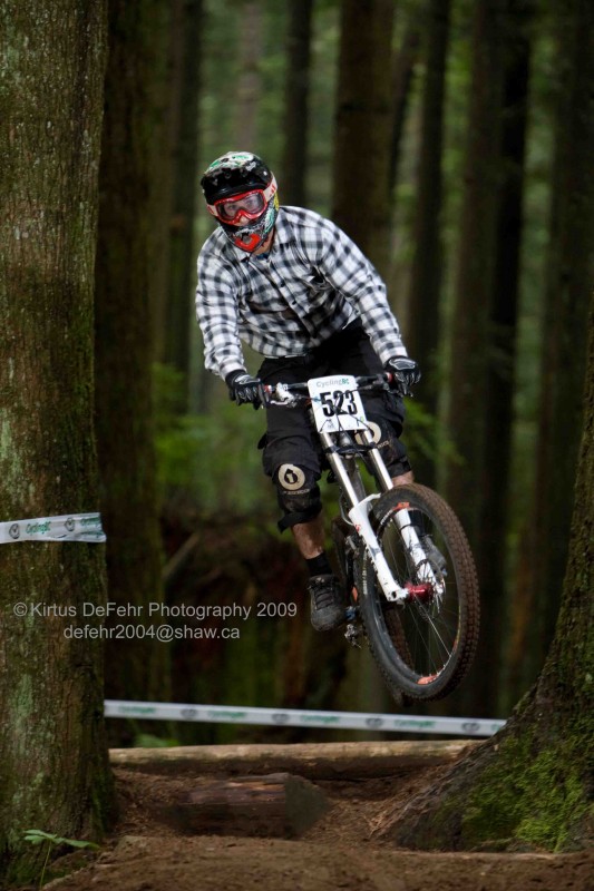 High resolution shots can be found at...........http://www.flickr.com/photos/kirtusdefehr/sets/72157621725462633/..................................Race Run Shots of the Bear Mountain DH race in Mission BC Canada July 26/2009