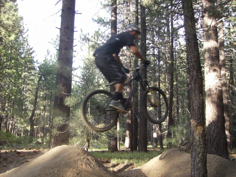 hitting a 6 pack of dirt jumps