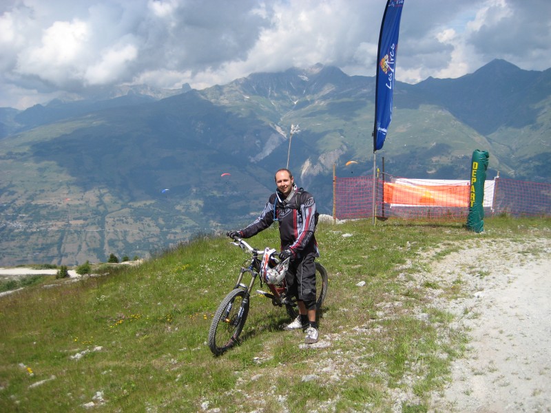 Top of the main Downhill track in Les Arcs