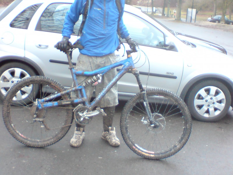 after riding the orange trail at qecp in feb '09! nice and muddy