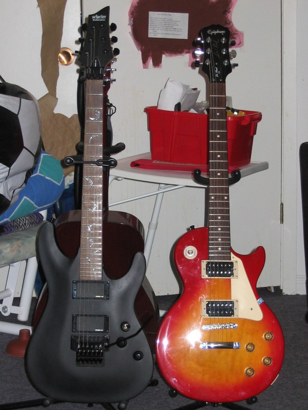 My guitar collection. (my 2 crappy Acoustics were left out)