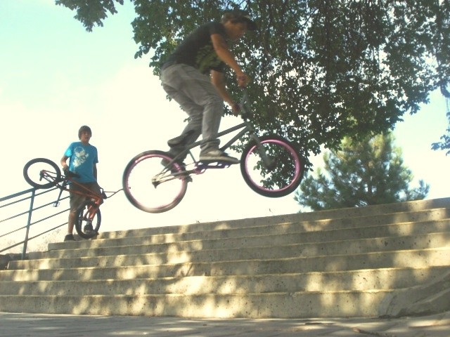 180 downt the stairs