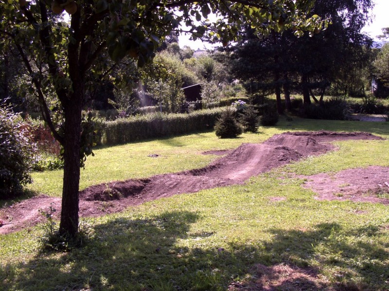 Not finished PumpTrack in my garden.