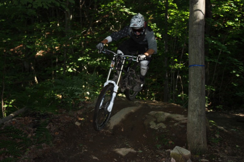Riding the 20 in Bromont