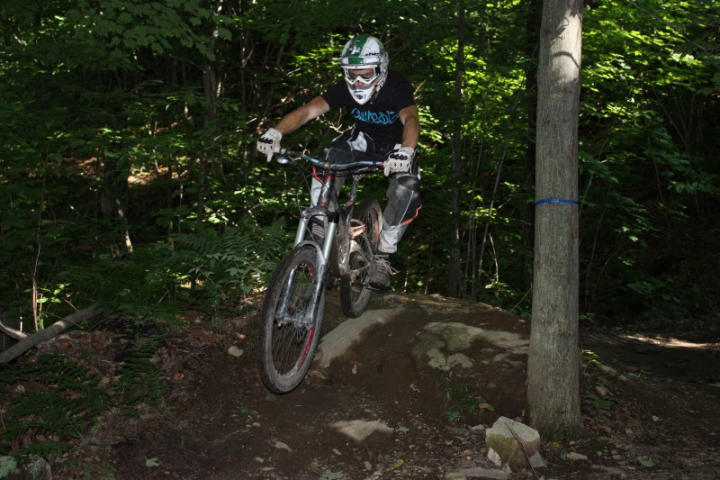 Riding the 20 in Bromont