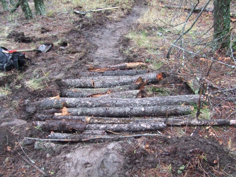 trail that we are currently building in the smith creek area