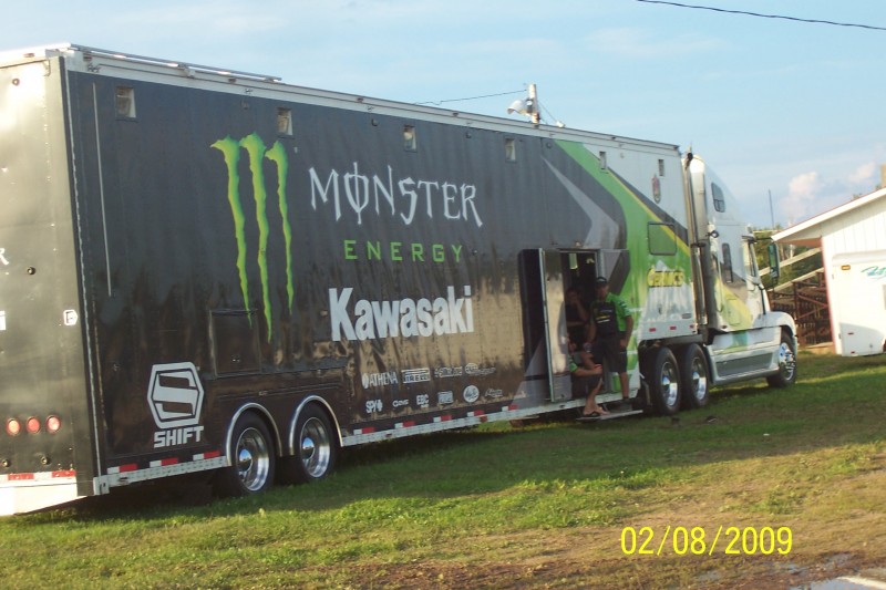 monster energy Kawasaki team truck