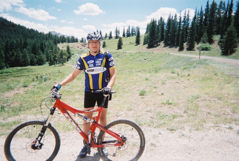 Posing on the trail, feeling altitude sickness @ 11000 feet +, Amazing,epic day of riding!