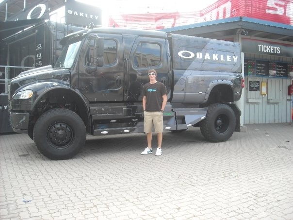 me and the oakley truck