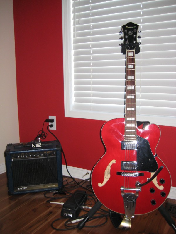 guitar and equipment