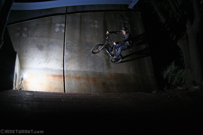 Huge bank to wallride 200 feet from the police station