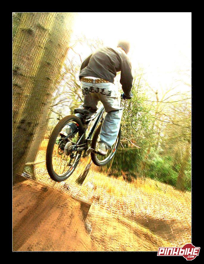 getting some air off the jump we made at college. edited in PS if u like this, check out my digital art www.speardesign.deviantart.com
