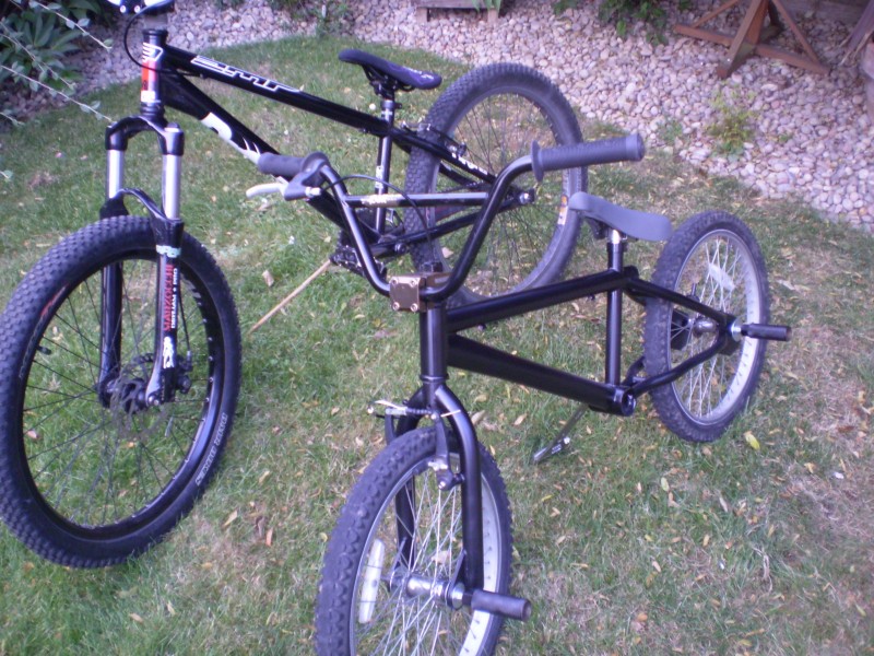 my bikes dmr drone and a custom mongoose