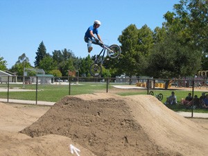 me messing about on a friends bmx who lives there, lots of fun