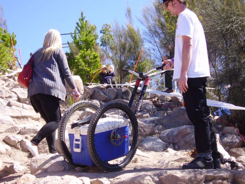 DH Esky designed to transport your cool refreshing beverages from top to bottom of the trail with minimum damage and maximum speed.